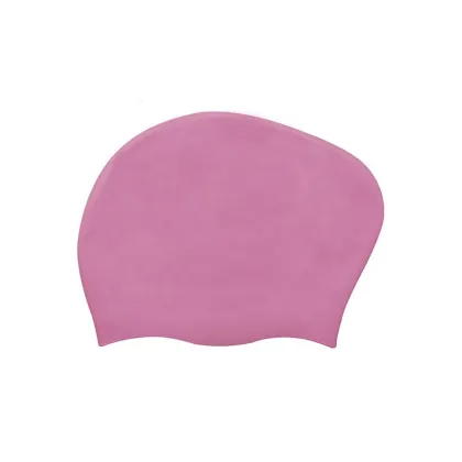 Adult Long Hair Waterproof Silicone Swimming Hat Swim Cap