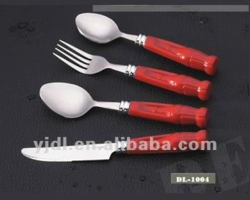 Delxue western style stainless steel cutlery set
