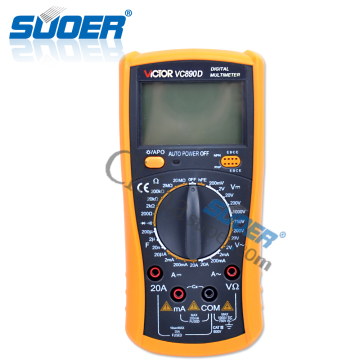 Suoer LCD Display Multimeter Digital Multimeter with CE