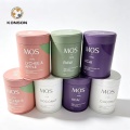 Latas de metal de qualidade para superalimentos e pós dietéticos Recipientes de pó de suplemento personalizáveis ​​OEM ecológicos