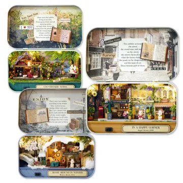 Box Theatre Dollhouse Furniture Miniature Toy DIY miniature Doll house Furnitures Toys for Children Birthday Gift accessories