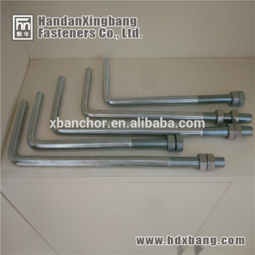 L anchor bolt with zinc plated manufacture in china hebei handan
