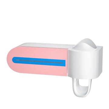 Complete Oral Care Set: Wencheng ZSW-Y01 Kit - Toothbrush, Toothpaste, and Automatic Squeezer with Toothbrush Holder
