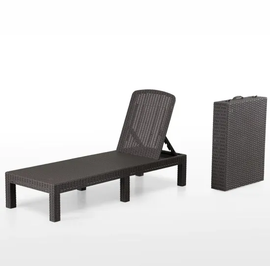 Popular Sun Lounger Outdoor Wicker Sofa Set for Garden