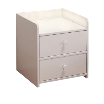 Comodino minimalista moderno bianco moderno bianco per la conservazione del soggiorno