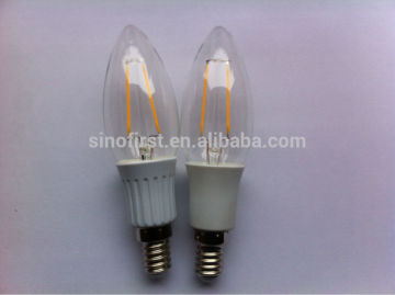 C35 2W LED Filament Candle Bulb