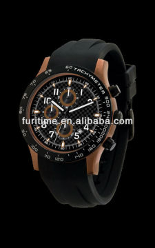 japan movt quartz watch stainless steel back water resistant silicone watch
