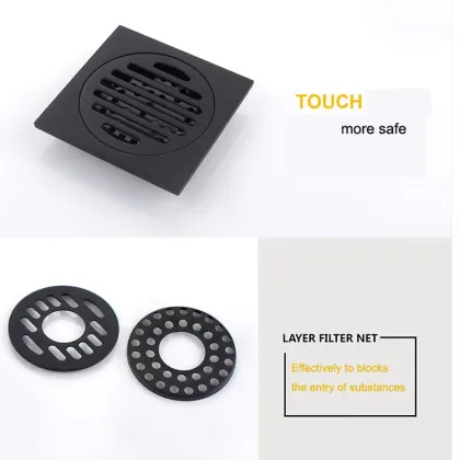Stainless Steel Odor-Proof Floor Drain for Bathroom Tile Insert Cover