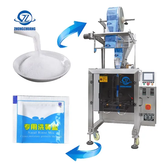 Vertical Form Spices Small Sachet 3 Side Seal Packaging Machine for Saline Nasal Rinse Mix