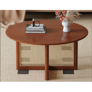 Modern MDF Coffee Table with Rounded Design