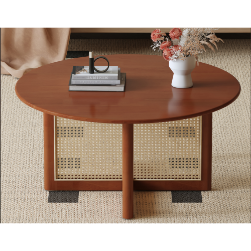 Modern MDF Coffee Table with Rounded Design