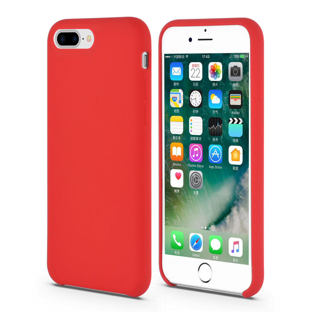 Red Liquid Silicone Rubber iPhone Case 