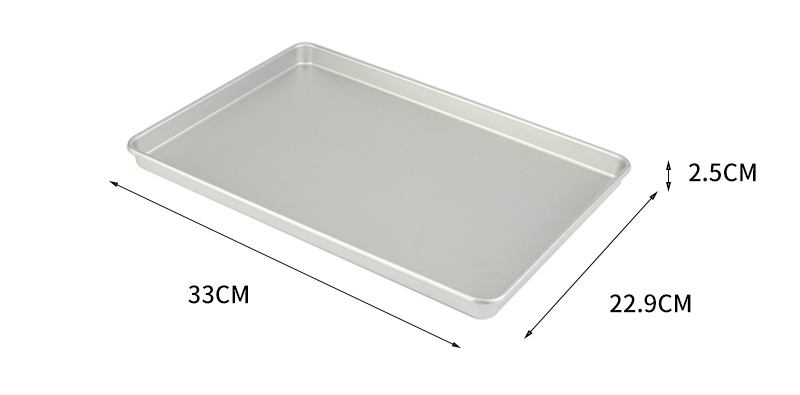 13”aluminium alloy rectangular shallow baking pan03