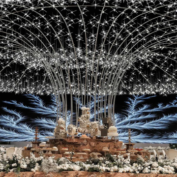 High-End Wedding Hall Crystal Chandeliers: Acrylic Jellyfish Ceiling Decorations