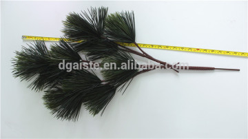christmas tree decoration 70cm long Artificial plastic PE plant 3 branches 25 heads pine glitter leaf ESSZ11 1901
