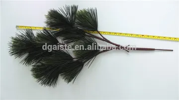 christmas tree decoration 70cm long Artificial plastic PE plant 3 branches 25 heads pine glitter leaf ESSZ11 1901