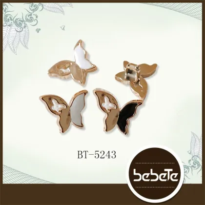 bowknot shaped metal buttons,brass rim buttons