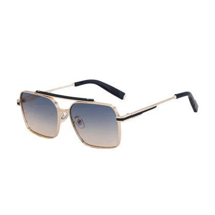 Trendy Luxury Brand Metal Frame Vintage Sunglasses with Custom Logo