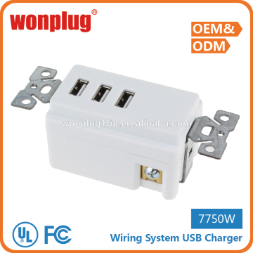 2015 Three USB Cooper Wonplug New Arrival 1 Year Guanrantee 220v Gfci Receptacle
