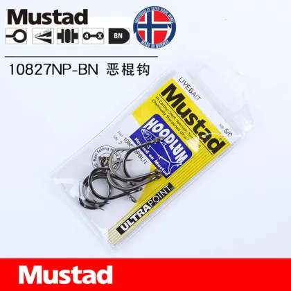 Mustad 10827np Stainless Steel Saltwater Carp Fishing Hooks