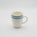 Handgeschilderde stijl keramische diner set, steengoed servies sets, blauw servies set