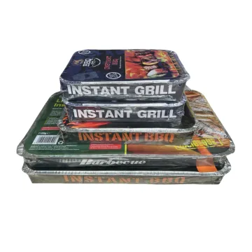 48x31cm Disposable Outdoor Garden Camping BBQ Grill: One-Time Use Instant Grill