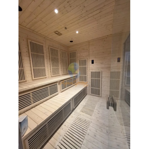 White Pine Outdoor Wooden Sauna Room