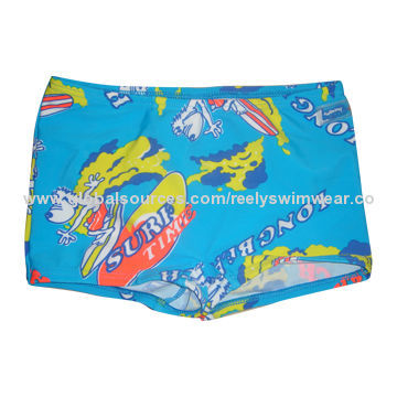 Boys' Swimwear, Made of 80% Polyamide and 20% Elastane Materials, Blue Color