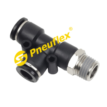 Pd Male Run Tee Npt Thread Pneumatic Fitting 