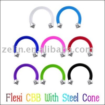 Flexi CBB with Steel Cone eyebrow jewelry