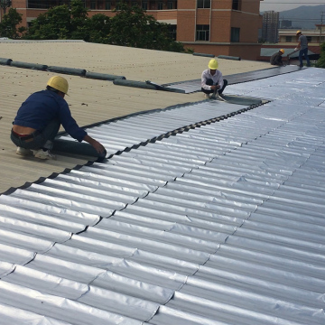 Metal Aluminum Film Reflective Heat Insulation Self-Adhesive Waterproof Membrane for Metal Roofs