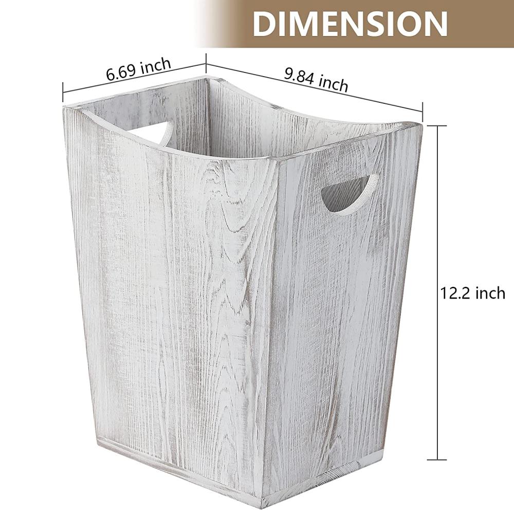 Farmhouse Wastebasket Mülleimer für Badezimmer Büro Schlafzimmer