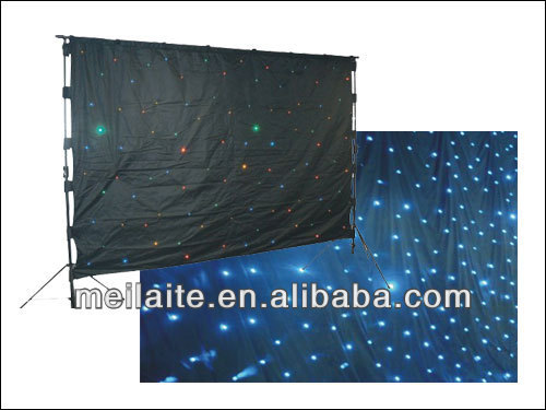 Led soft wedding backdrops rgb LED star curtain