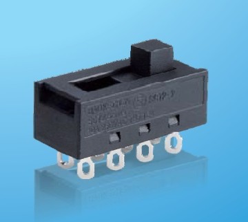 PCB slide switch with 1P/2P3T,2P4T,2P5T for Appliance hair dryer,amplifier,etc. China