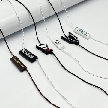 Luxury Custom Polyester Hang Tag Rope with Embossed Logo