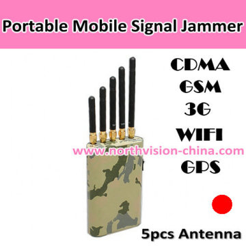 1W Mini Portable Mobile Phone Signal Jammer (G88A)