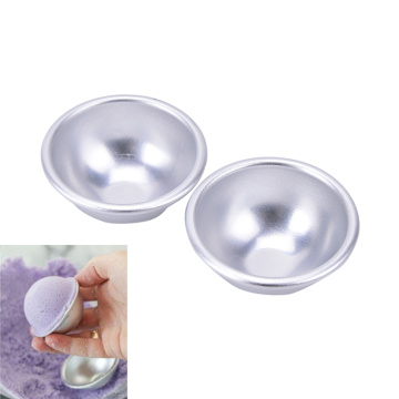 4.5*2cm Heart Shaped Ball Bath Salts Mould Sphere Shower Soap Bomb Cake Pan Tin Baking Pastry Bakeware Cake Tools 2pcs