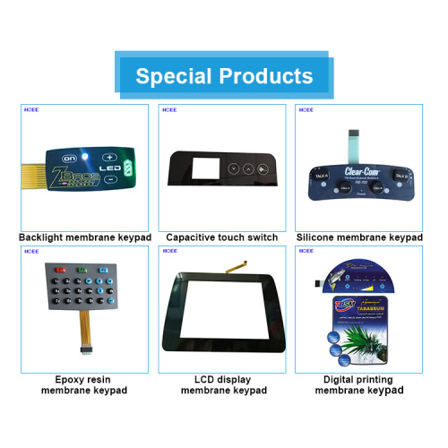 Waterproof Membrane Switch New design touch screen switch front panel Factory