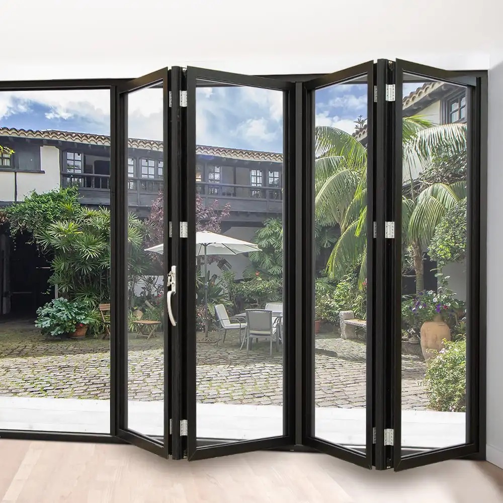 Aluminum folding doors