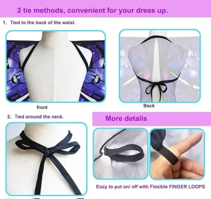 Girl's Butterfly Costumes Party Halloween Butterfly Wings