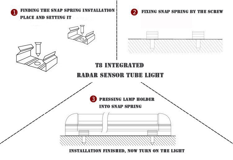 led tube lamp with sensor