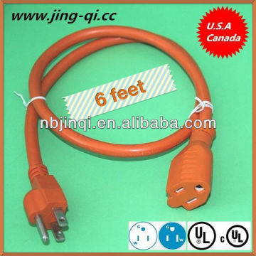 6 Fuß 16/3-Draht-Gauge Vinvy Outdoor-Verlängerungskabel (13A/125 V)