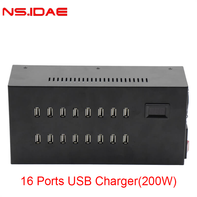 USB -oplaadstation met 16 haven