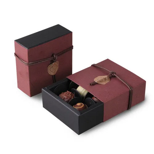 Kraft Paper Disposable Chocolate Packaging Box