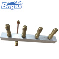 Indoor Fireplace gas burners manifold assembly