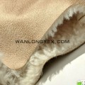 Faux Wildleder Stoff gebundener Berber-Fleece für Kleidungsstück