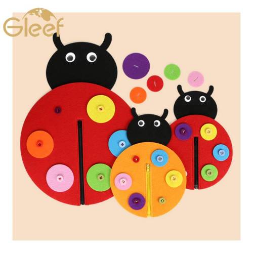 High Quality Button Up Felt Educational Toy