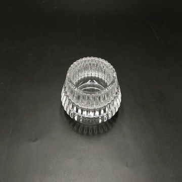 Transparent Glass Dinner Taper Candle Holder