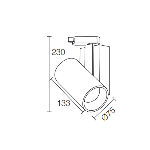 LEDER Narrow Beam White 34W LED Track Light