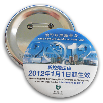 Tin Badge, Organizational Lapel Pin (GZHY-MKT-031)